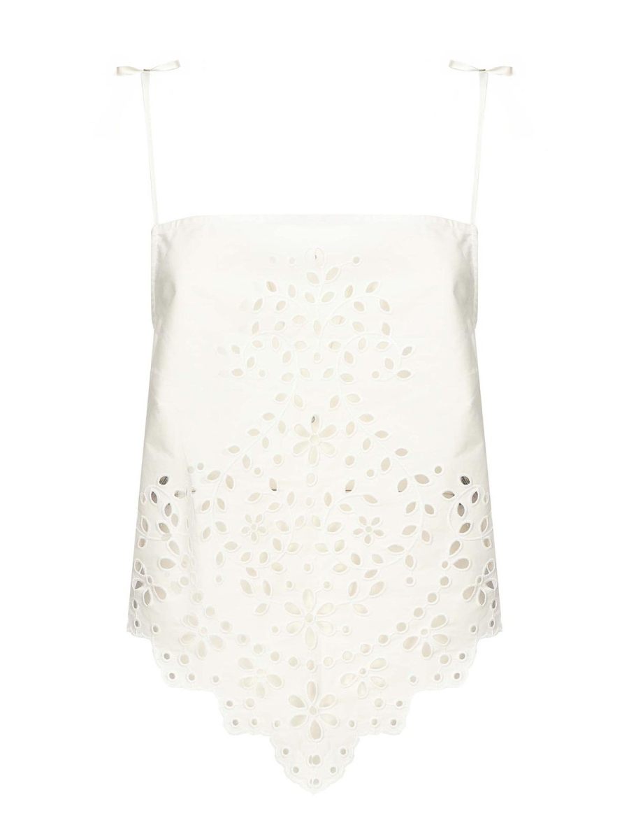 Self Portrait Top - Blanc