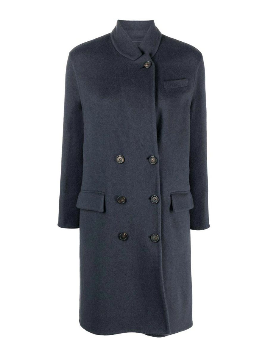 Brunello Cucinelli Manteau Court - Noir