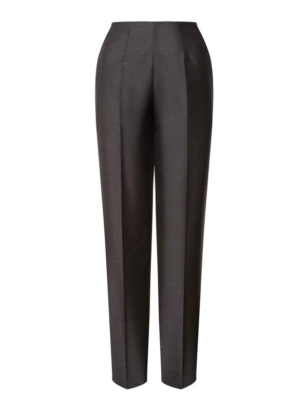 Alberta Ferretti Pantalons Décontractés - Gris