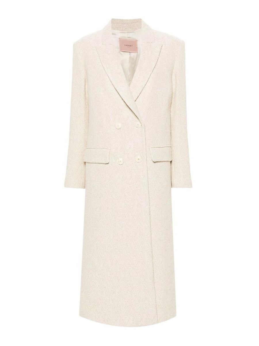 Twinset Manteau Court - Beige Clair