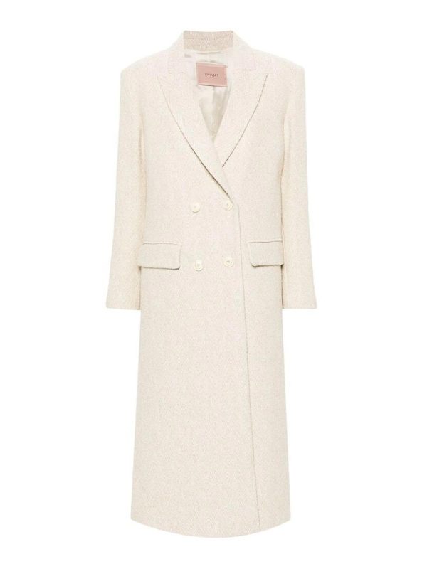 Twinset Manteau Court - Beige Clair