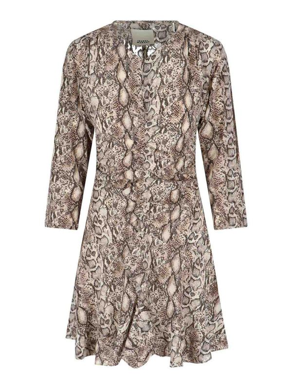 Isabel Marant Robe Au Genou - Beige