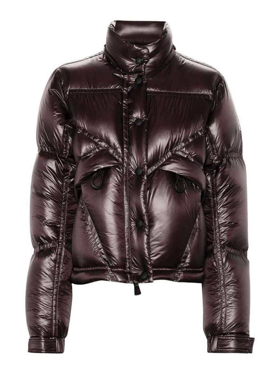 Moncler Grenoble Manteau Rembourré - Marron