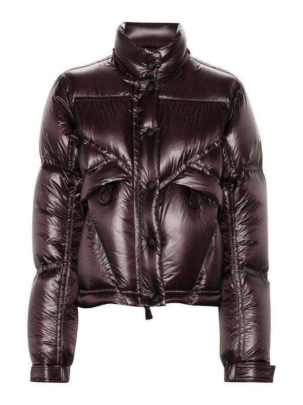Moncler Grenoble Manteau Rembourré - Marron
