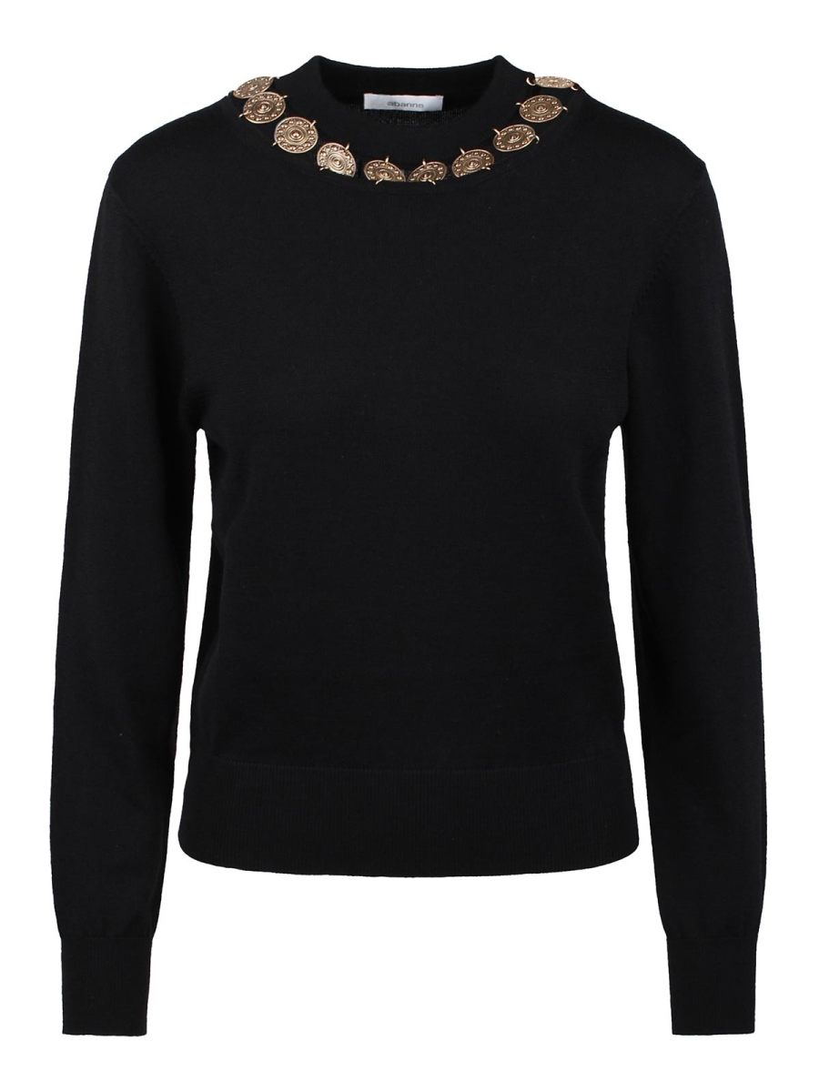 Rabanne Pull Col Rond - Noir