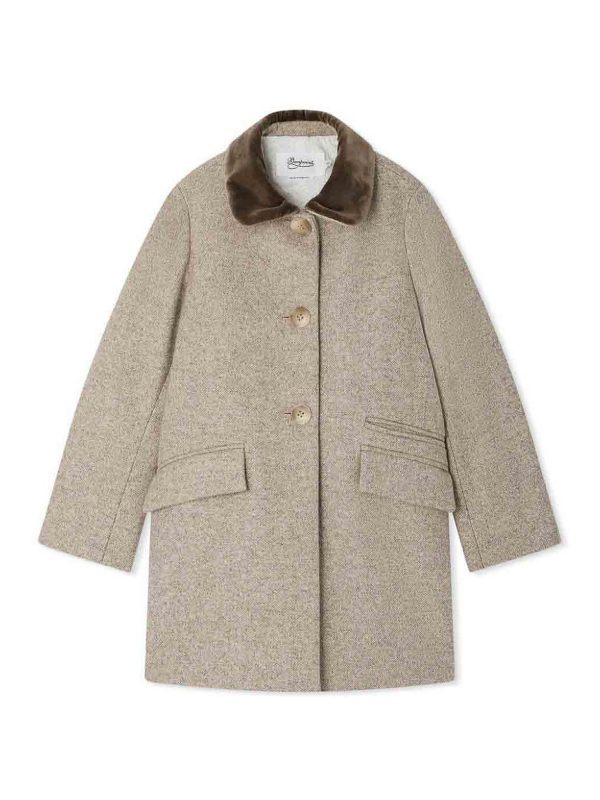 Bonpoint Manteau Court - Gris