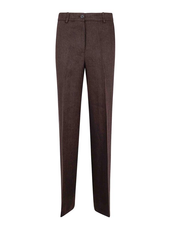 P. A.R. O.S. H. Pantalons Décontractés - Marron