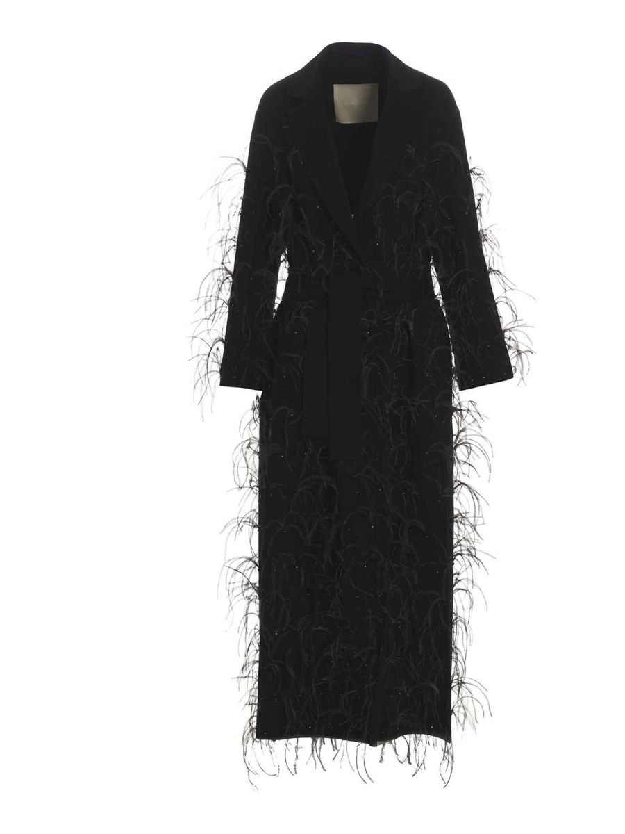 Elie Saab Manteau Long - Noir
