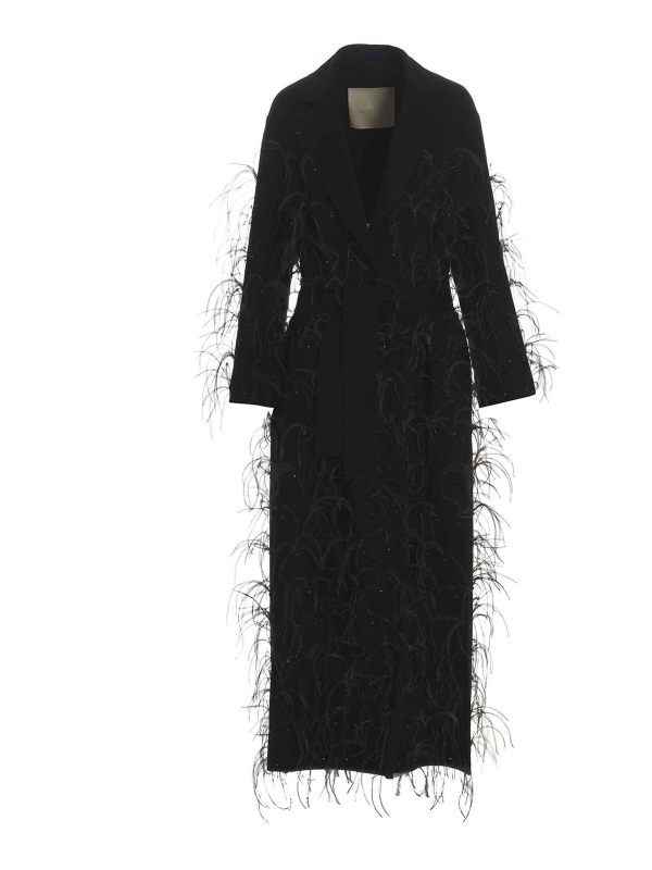 Elie Saab Manteau Long - Noir