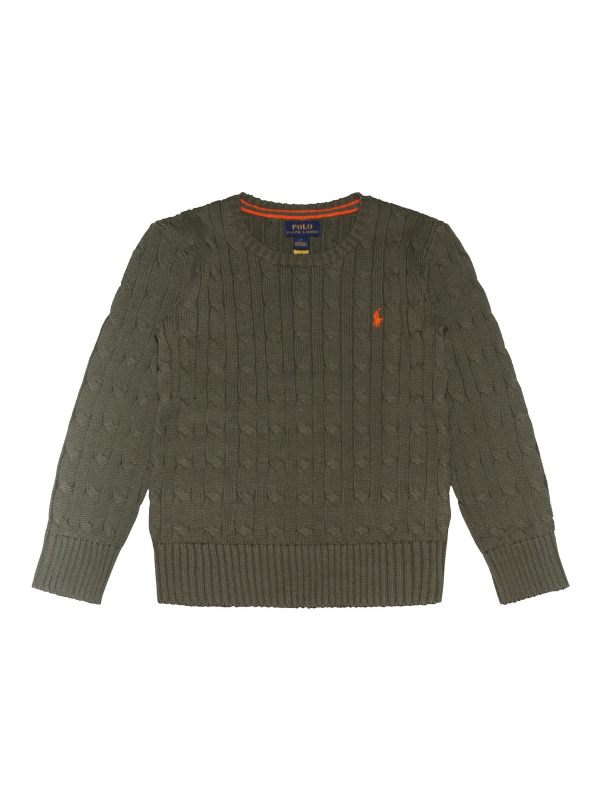 Polo Ralph Lauren Pull Col Rond - Vert Clair