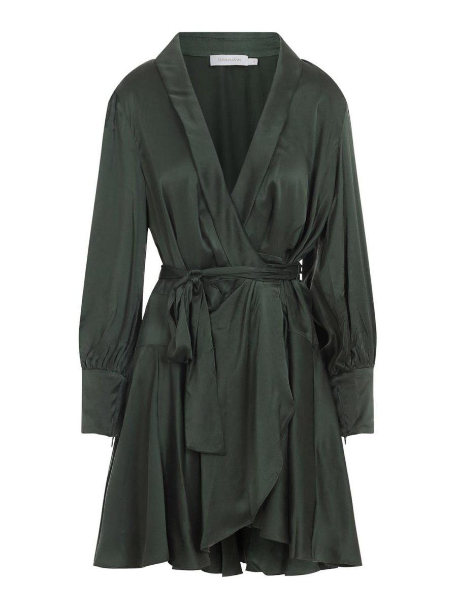 Zimmermann Robe Courte - Vert