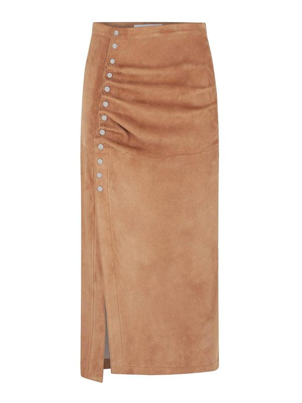 Rabanne Jupe Midi - Marron