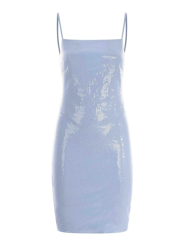 Rotate Birger Christensen Robe Courte - Bleu Clair
