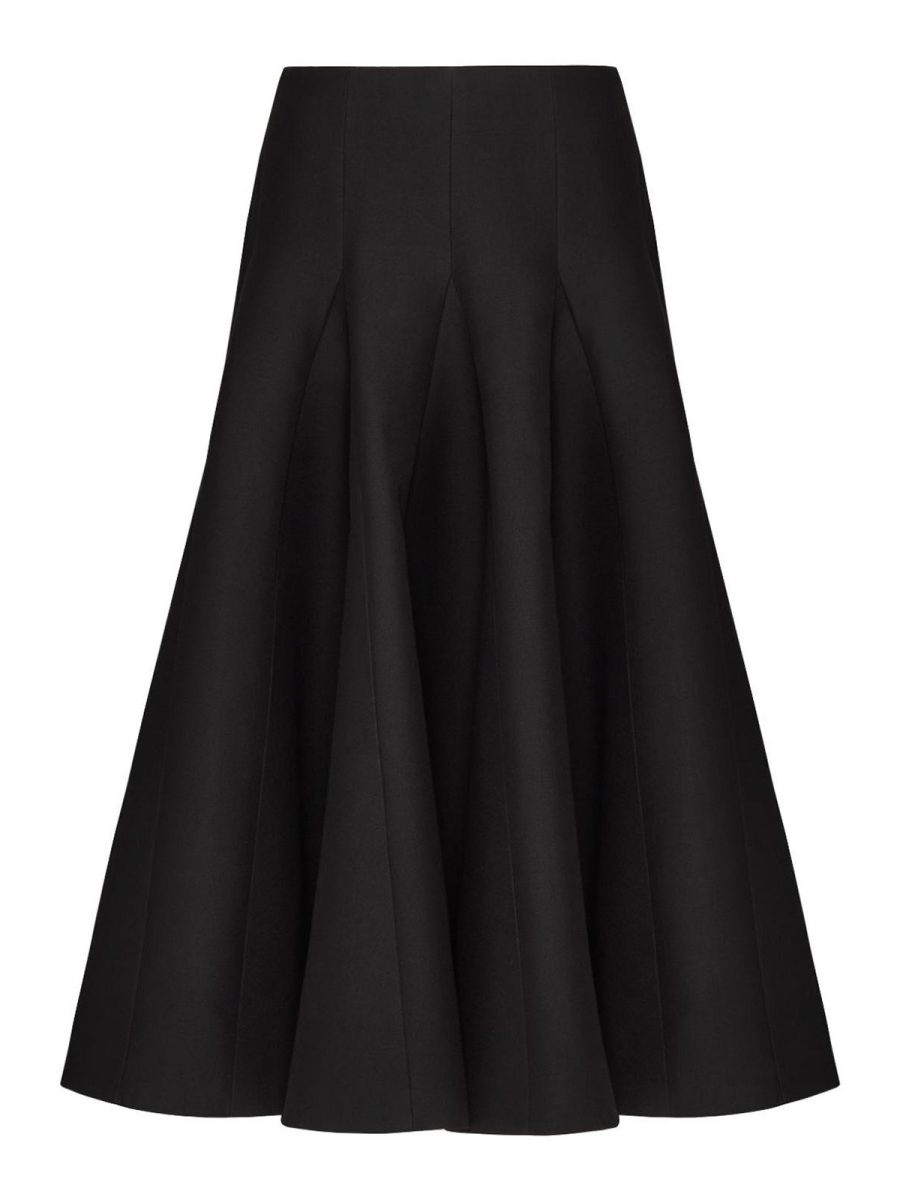 Valentino Garavani Jupe Midi - Noir