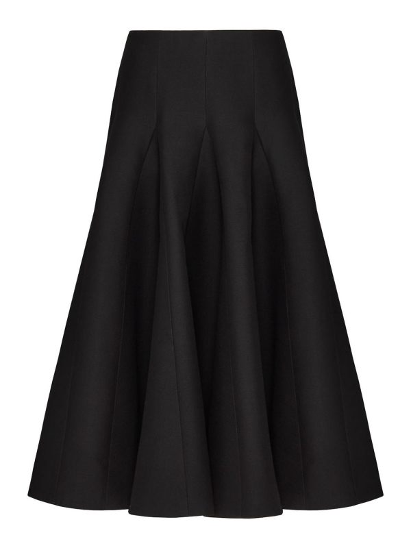 Valentino Garavani Jupe Midi - Noir