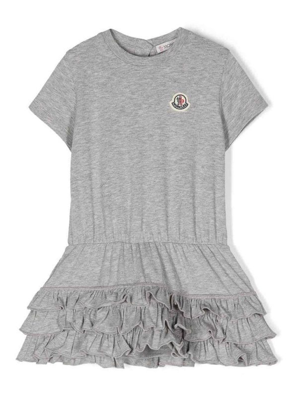Moncler Jr Robe Courte - Gris