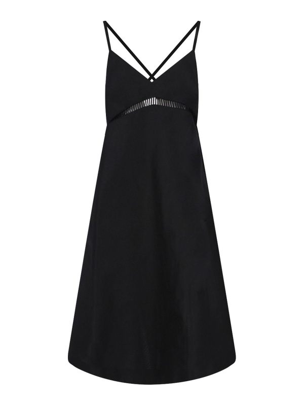 Sacai Robe Au Genou - Noir
