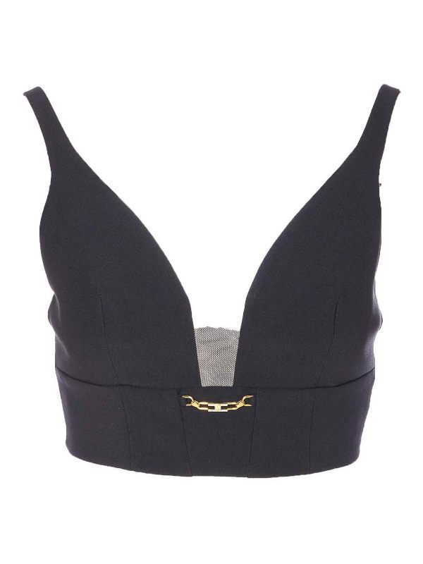 Elisabetta Franchi Top - Noir