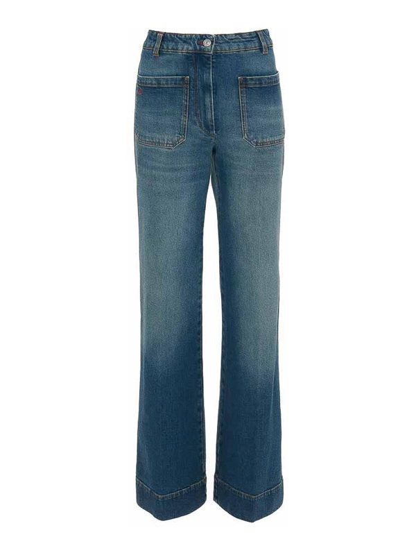 Victoria Beckham Jean Bootcut - Bleu
