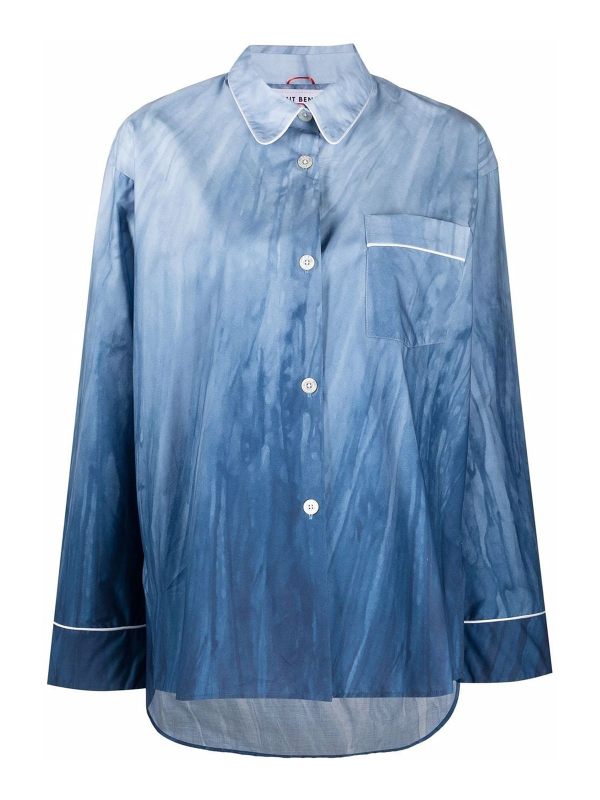 Umit Benan Chemise - Bleu