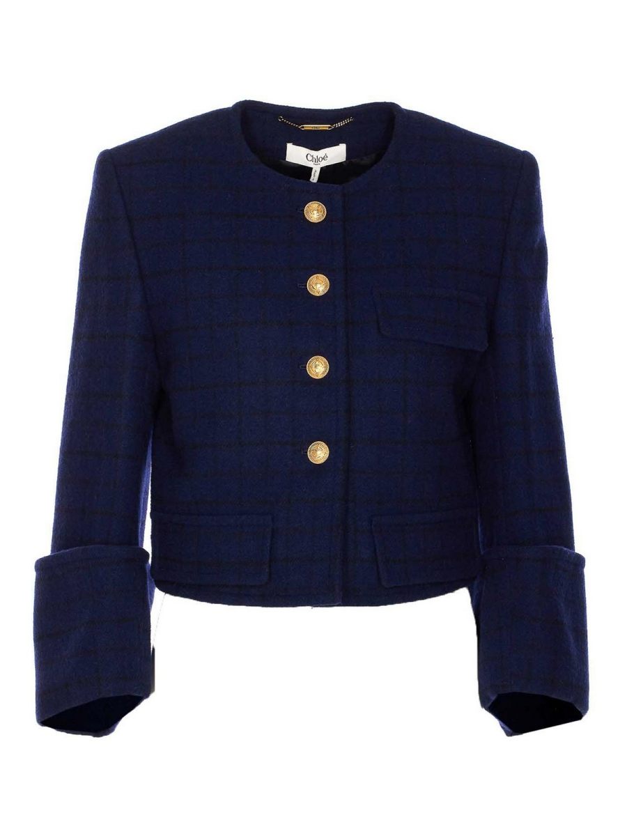Chloe' Veste Casual - Bleu