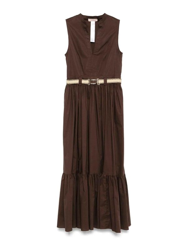 Twinset Robe De Soirée - Camel