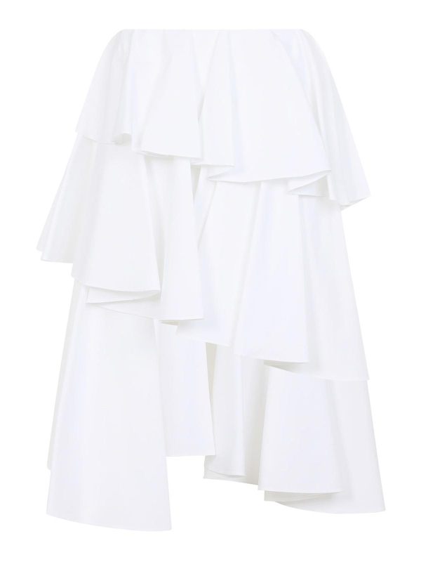 Alaïa Jupe Midi - Blanc