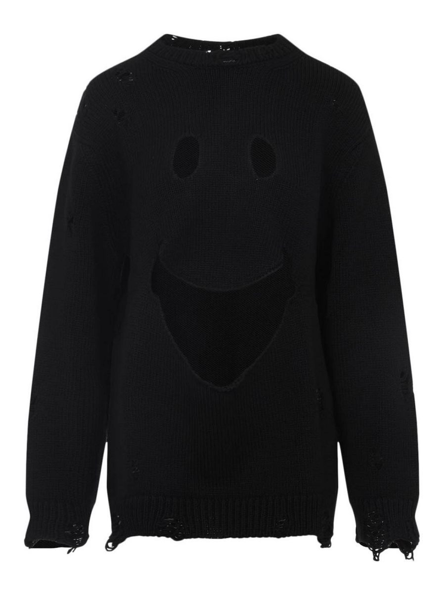Moschino Pull Col Rond - Noir