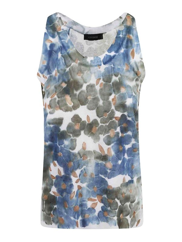 Cividini Top - Bleu