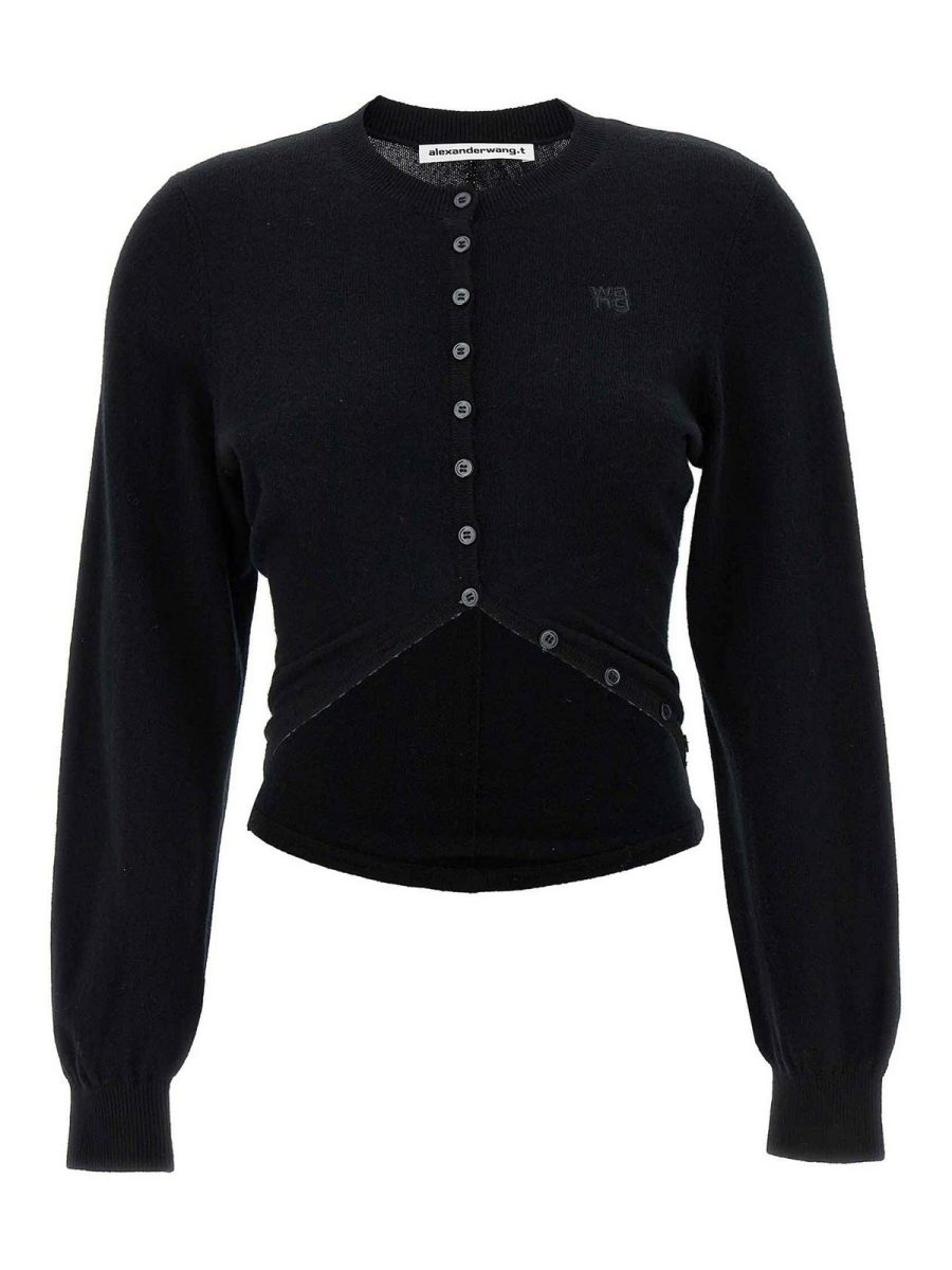 T By Alexander Wang Cardigan - Noir