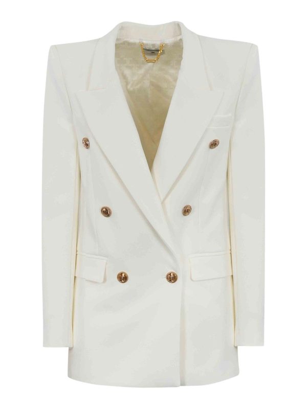 Elisabetta Franchi Veste Casual - Blanc