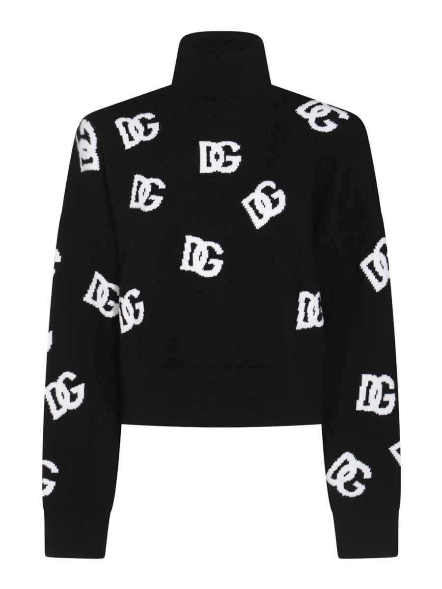Dolce & Gabbana Pull Col Rond - Noir