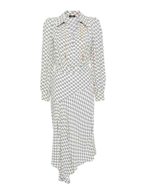 Elisabetta Franchi Robe Au Genou - Multicolore