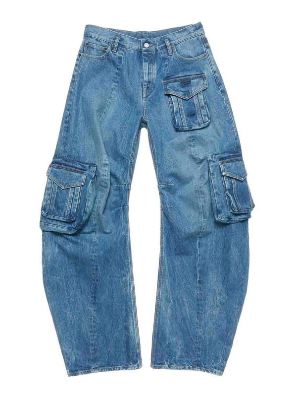 Acne Studios Pantalons Décontractés - Bleu