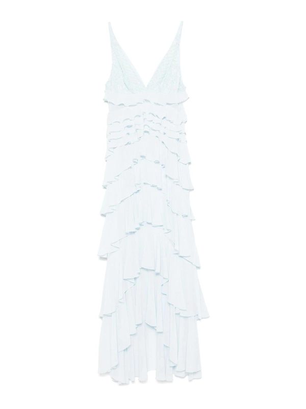 Elisabetta Franchi Robe Au Genou - Bleu