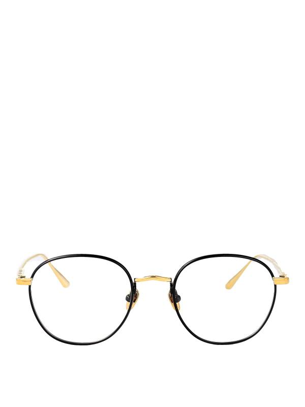 Linda Farrow Lunettes De Soleil - Or