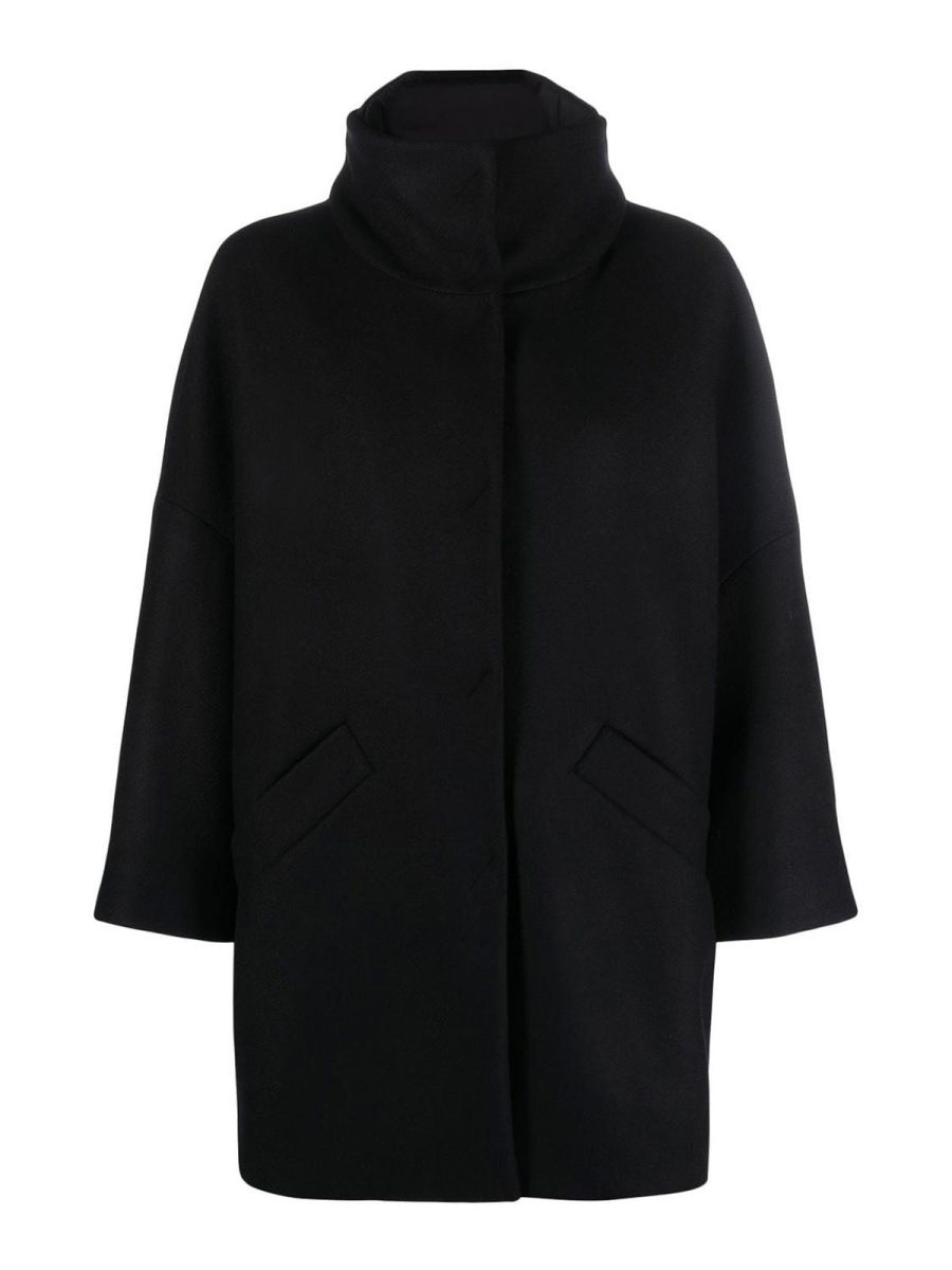 Herno Manteau Au Genou - Noir
