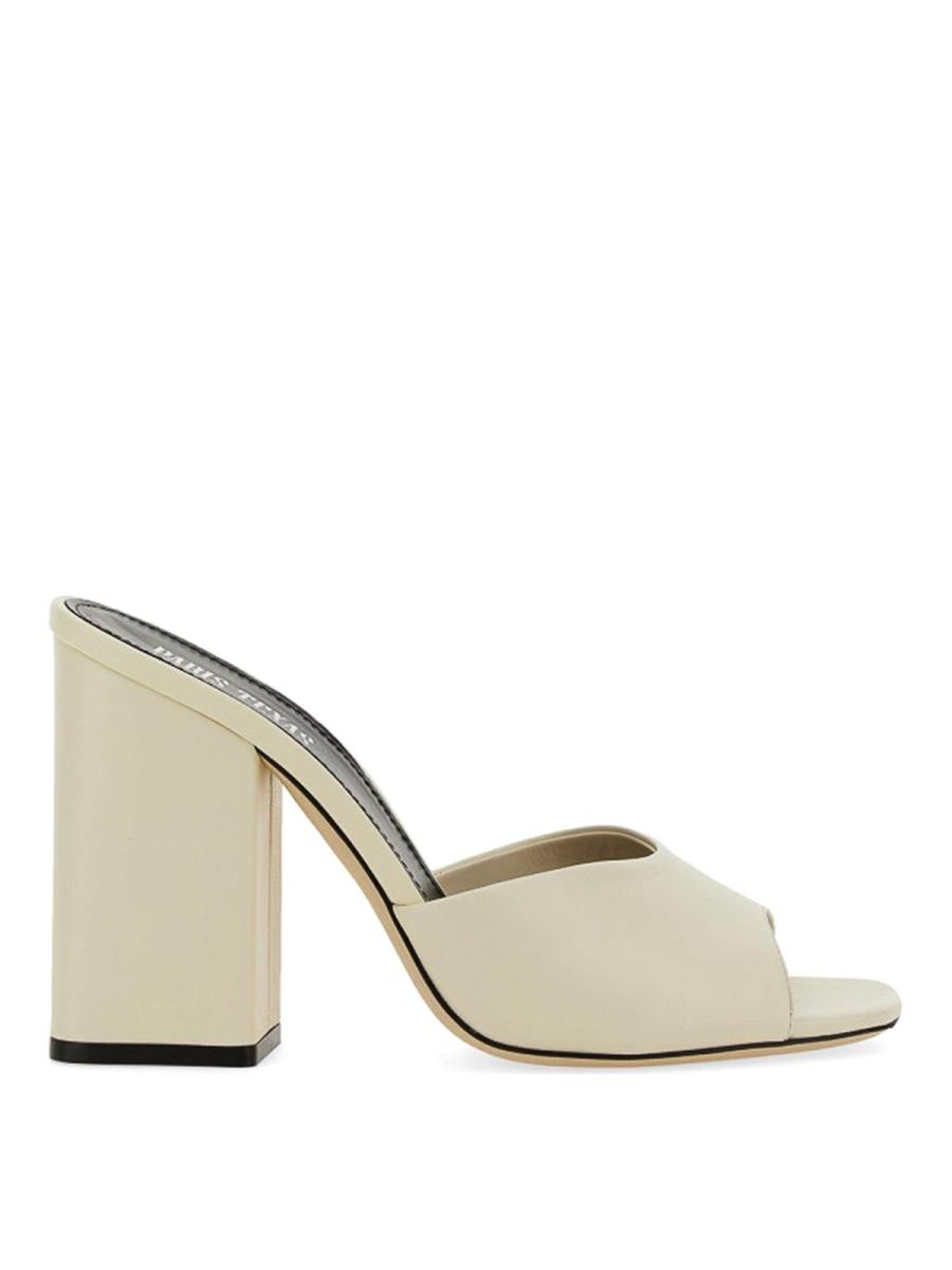 Paris Texas Mules - Blanc