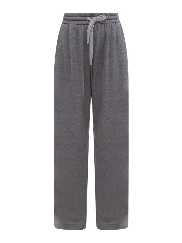 Brunello Cucinelli Pantalons Décontractés - Gris