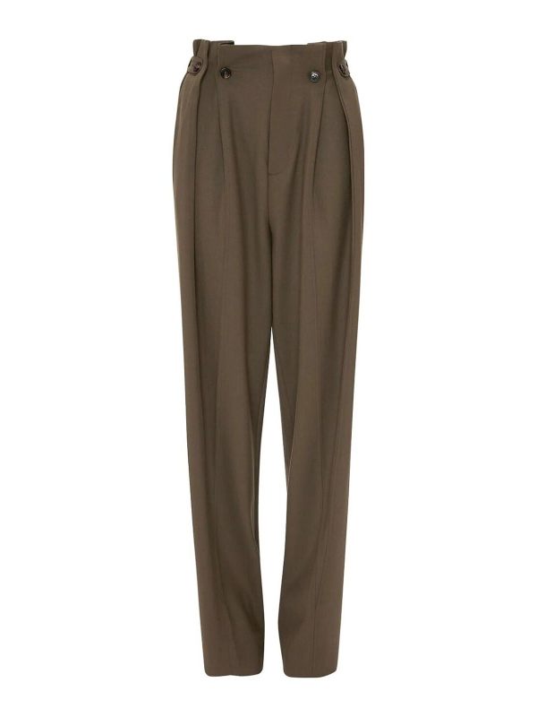 Victoria Beckham Pantalons Décontractés - Vert