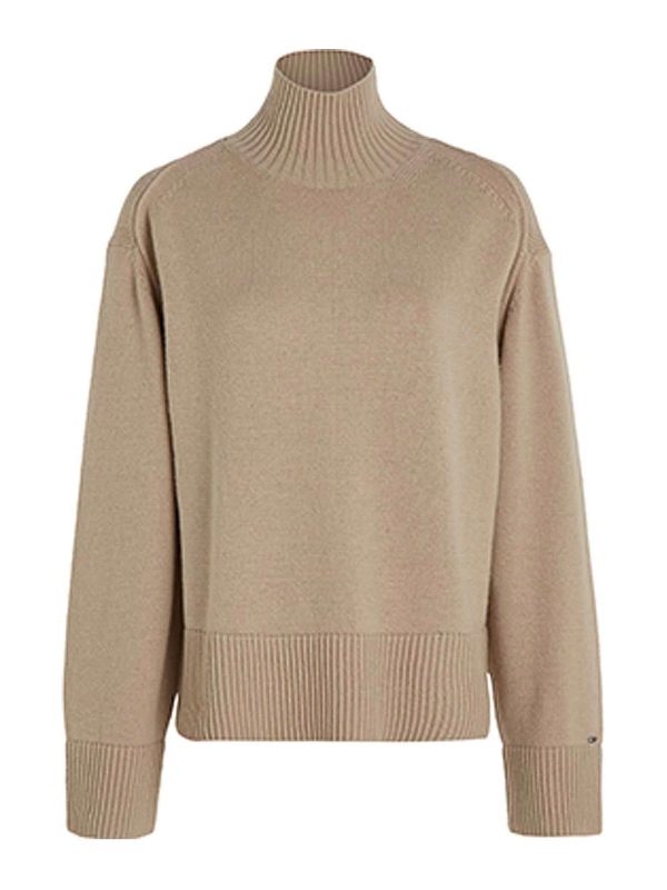 Tommy Hilfiger Pull Col Roulé - Blanc