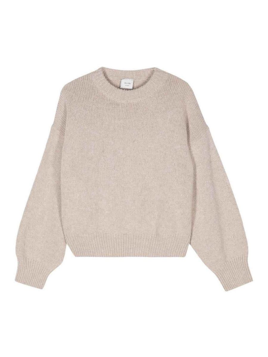 Alysi Pull Col Rond - Beige
