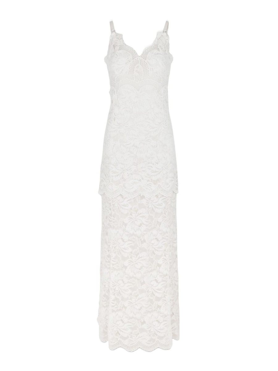 Rabanne Maxi Robe - Blanc