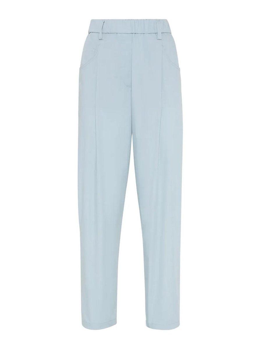 Brunello Cucinelli Pantalons Décontractés - Bleu Clair