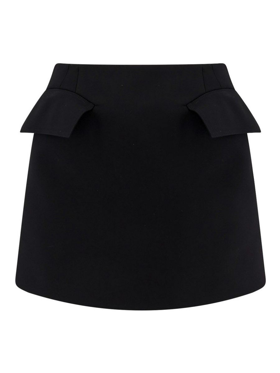 Alexander Mcqueen Mini Jupe - Noir