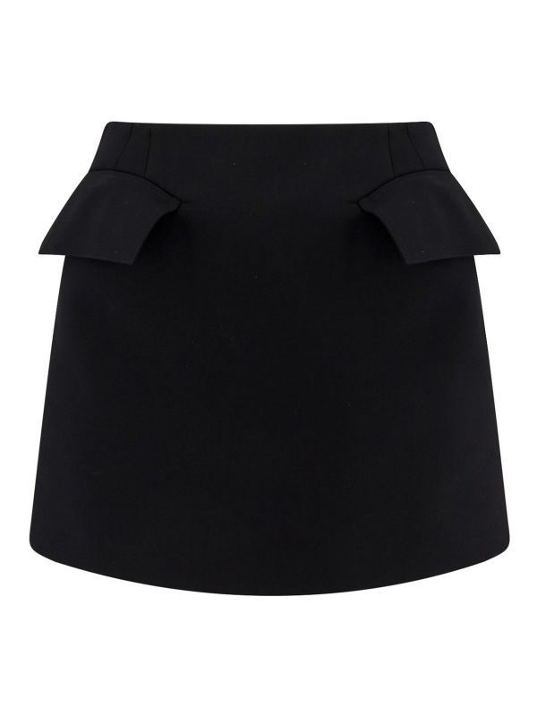 Alexander Mcqueen Mini Jupe - Noir