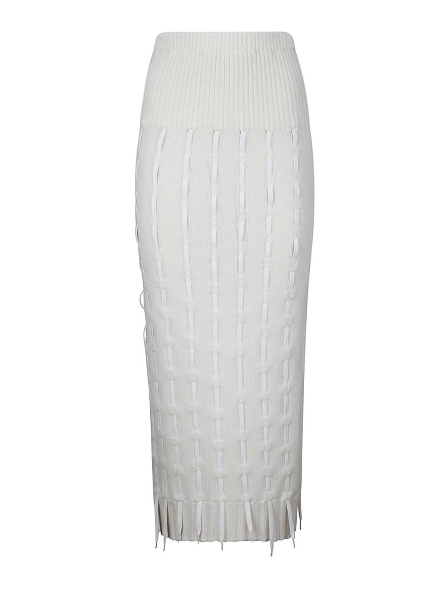 Institution Jupe Midi - Blanc