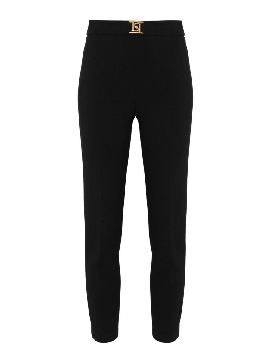 Elisabetta Franchi Pantalons Décontractés - Noir