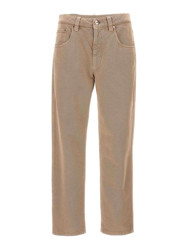Brunello Cucinelli Jean Droit - Beige