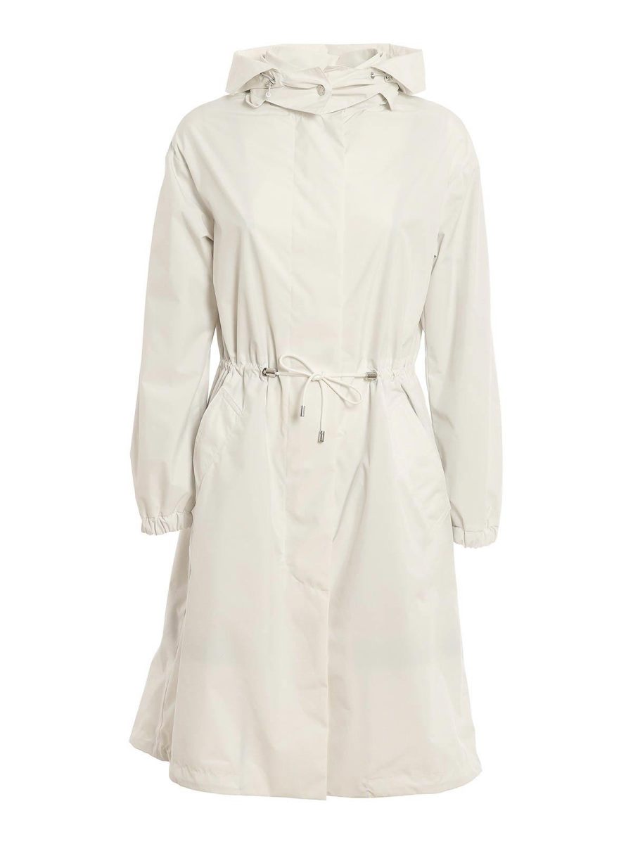 Moorer Manteau Au Genou - Blanc